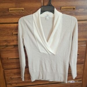Banana Republic Cream Cowl Neck Sweater